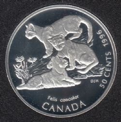 DISCOVERING NATURE -  LITTLE WILD ONES - COUGAR KITTENS -  1996 CANADIAN COINS 07