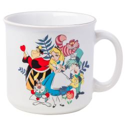 DISNEY -  ALICE IN WONDERLAND - GROUP SHOT CERAMIC CAMPER MUG (20 OZ)