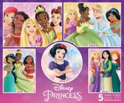 DISNEY -  DISNEY PRINCESS (5 JIGSAW PUZZLE, 2 X 300, 2 X 500, 1 X 750 PIECES)