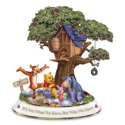 DISNEY -  IT'S NOT WHAT WE HAVE BUT... ORNAMENT WITH CERTIFICATE -  WINNIE THE POOH