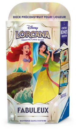 DISNEY LORCANA -  DECK DE DÉMARRAGE - ARIEL & MULAN (FRENCH) -  FABULEUX