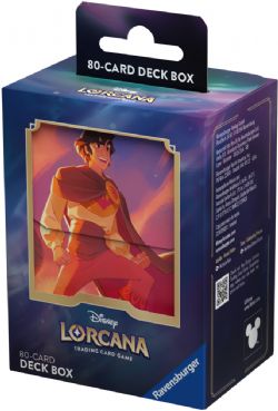 DISNEY LORCANA -  PLASTIC DECK BOX - ALADDIN (80+) -  SHIMMERING SKIES