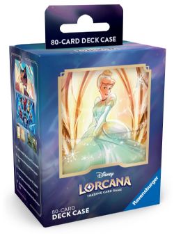 DISNEY LORCANA -  PLASTIC DECK BOX - CINDERELLA (80+) -  ARCHAZIA'S ISLAND