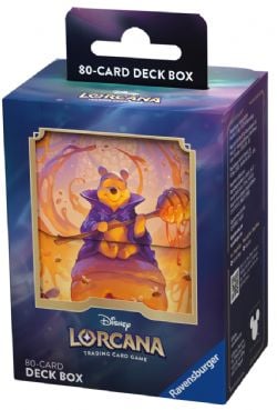 DISNEY LORCANA -  PLASTIC DECK BOX - POOH (80+) -  AZURITE SEA