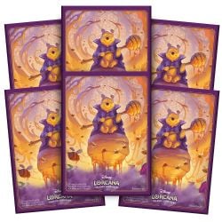 DISNEY LORCANA -  STANDARD SIZE SLEEVES - POOH (65) - MAT -  AZURITE SEA