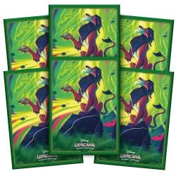 DISNEY LORCANA -  STANDARD SIZE SLEEVES - SCAR (65) - MAT -  AZURITE SEA