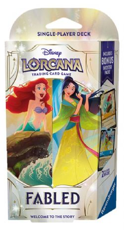 DISNEY LORCANA -  STARTER DECK - ARIEL & MULAN (ENGLISH) -  FABLED