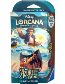 DISNEY LORCANA -  STARTER DECK - JIM HAWKINS & TIGGER - AMBER/RUBY (ENGLISH) -  AZURITE SEA