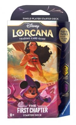 DISNEY LORCANA -  STARTER DECK - MOANA AND MICKEY - AMBER/AMETHYST (ENGLISH) SD1 -  THE FIRST CHAPTER