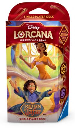 DISNEY LORCANA -  STARTER DECK - TIANA & BRUNO - AMBER & AMETHYST (ENGLISH) -  REIGN OF JAFAR