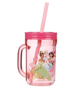 DISNEY -  MASON JAR WITH STRAW