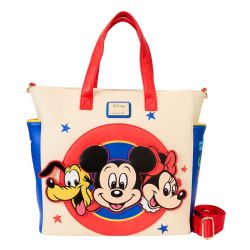 DISNEY -  MICKEY & FRIENDS CONVERTIBLE BACKPACK & TOTE BAG -  LOUNGEFLY