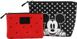 DISNEY -  MICKEY MOUSE COSMETIC & TOILETRY POUCHES