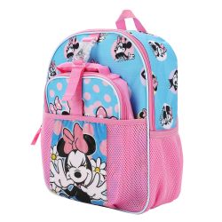 DISNEY -  MINNIE MOUSE 14 INCH CLIP 5 PIECES BACKPACK SET