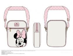 DISNEY -  MINNIE MOUSE FACE CROSS BODY BAG