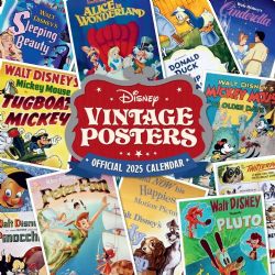 DISNEY -  OFFICIAL 2025 CALENDAR - VINTAGE POSTERS