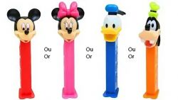 DISNEY -  PEZ CANDY DISPENSER (1) & CANDY REFILLS (2) - MICKEY AND FRIENDS -  PEZ