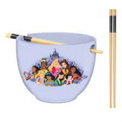 DISNEY PRINCESS -  RAMEN BOWL AND CHOPSTICKS -  DISNEY