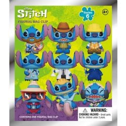 DISNEY -  RANDOM 3D FOAM BAG CLIP - SERIES 6 -  LILO & STITCH