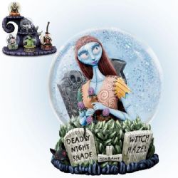 DISNEY -  SALLY GLITTER GLOBE WITH CERTIFICATE -  THE NIGHTMARE BEFORE CHRISTMAS