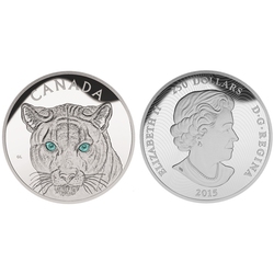 DISTINCTIVE EYES -  IN THE EYES OF THE COUGAR -  2015 CANADIAN COINS 02