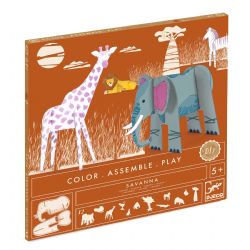 DO IT YOURSELF -  SAVANNA (MULTILINGUAL) -  COLOR ASSEMBLE PLAY