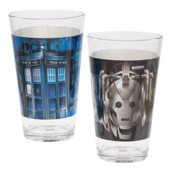 DOCTOR WHO -  SET OF 2 GLASSES (16 OZ.)