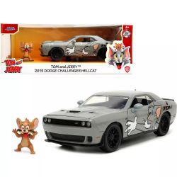 DODGE -  CHALLENGER 2015 HELLCAT WITH JERRY FIGURE - 1/24 -  TOM AND JERRY