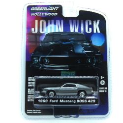 DODGE -  JOHN WICK 1969 FORD MUSTANG BOSS 429 1/64 - LIMITED EDITION -  HOLLYWOOD SERIES 18