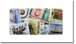 DOMINICA -  100 ASSORTED STAMPS - DOMINICA