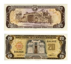 DOMINICAN REPUBLIC -  20 PESOS ORO 1992 (UNC) - COMMEMORATIVE NOTE 139