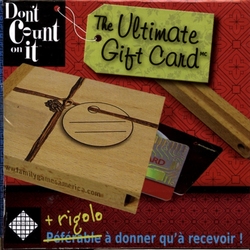 DON'T COUNT ON IT -  WOODEN GIFT CARD PUZZLER