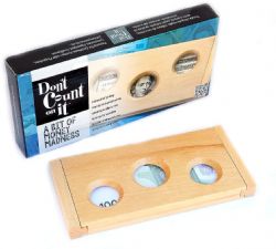 DON'T COUNT ON IT -  WOODEN TICKET CASE PUZZLER GIFT