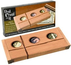 DON'T COUNT ON IT -  WOODEN TICKET CASE PUZZLER RAFFIA EDITION