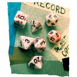 DON'T PLAY THIS GAME -  CURSED DICE SET -  RPG DICE SET