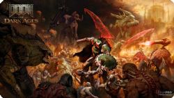DOOM -  PLAYMAT - BATTLEFIELD (24