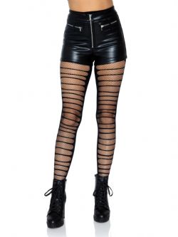 DOUBLE LAYER SHREDDED SPANDEZ AND FISHNET TIGHTS (ADULT - ONE SIZE)