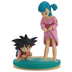 DRAGON BALL -  SON GOKU & BULMA FIGURE -  REVIBLE MOMENT