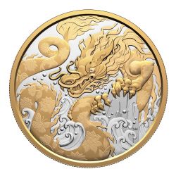 DRAGON OF THE CHINESE NEW YEAR (IN SILVER) -  WATER DRAGON -  2025 CANADIAN COINS 02