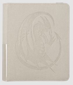 DRAGON SHIELD -  8 POCKET PORTFOLIO - CARD CODEX BINDER SMALL - ASHEN WHITE (20 PAGES)