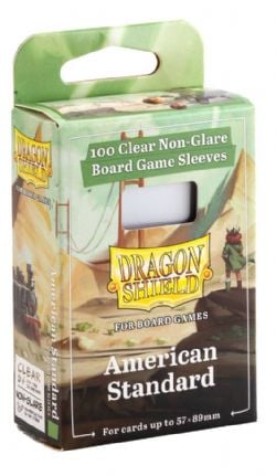 DRAGON SHIELD -  AMERICAN STANDART SLEEVES - 57 X 89 MM (100)