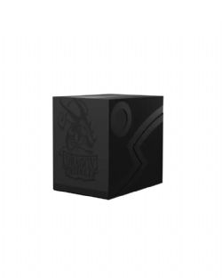 DRAGON SHIELD -  DECK BOX DOUBLE SHELL (150+) - SHADOW BLACK/BLACK