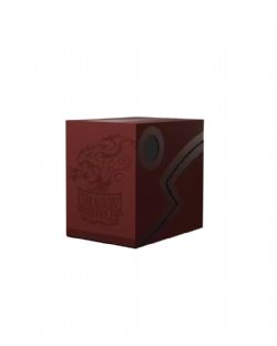 DRAGON SHIELD -  DECK BOX DOUBLE SHELL - BLOOD RED/BLACK