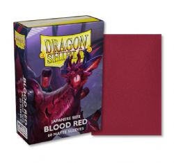 DRAGON SHIELD -  JAPANESE SIZE SLEEVES - BLOOD RED - MATTE (60)