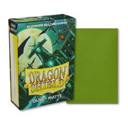 DRAGON SHIELD -  JAPANESE SIZE SLEEVES - OLIVE - MATTE (60)
