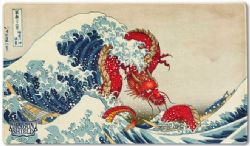 DRAGON SHIELD -  PLAYMAT - THE GREAT WAVE (24