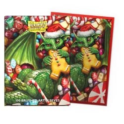 DRAGON SHIELD -  STANDARD SIZE SLEEVES - CHRISTMAS 2024 (100) -  BRUSHED ART