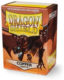 DRAGON SHIELD -  STANDARD SIZE SLEEVES - COPPER - MATTE (100)