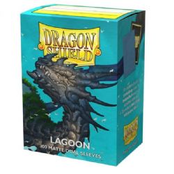DRAGON SHIELD -  STANDARD SIZE SLEEVES - LAGOON - MATTE DUAL (100)