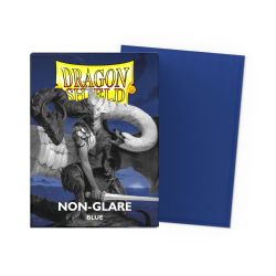 DRAGON SHIELD -  STANDARD SIZE SLEEVES - NON-GLARE BLUE - MATTE (100)